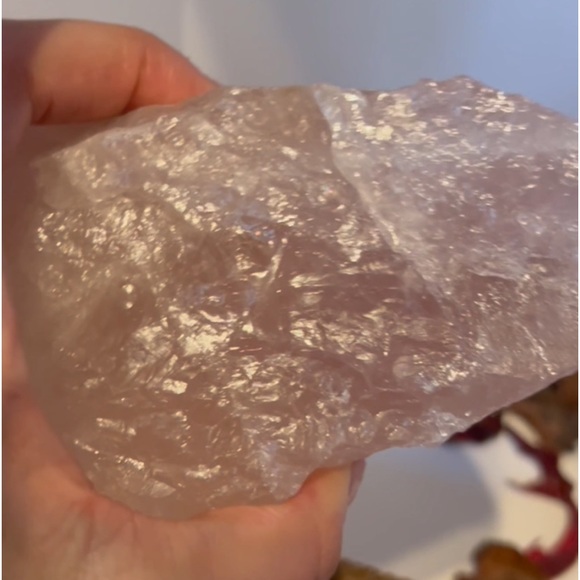 SOLD Rose Quartz Chunk - Picture 9 of 17